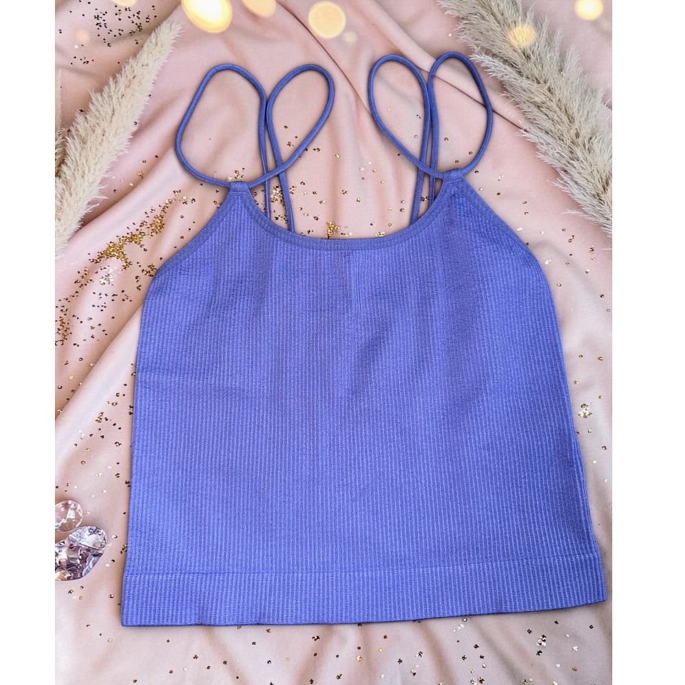 Colsie - Ribbed Camisole Cropped Tank - Size Small